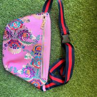 marsupio rosa e colorato grande mai usato