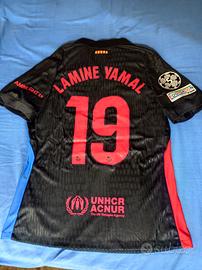 maglia T-shirt Barcellona Lamine Yamal 19 nuova 