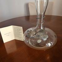 Vaso di cristallo e argento 