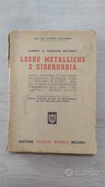 Leghe metalliche e siderurgia 1947 Hoepli