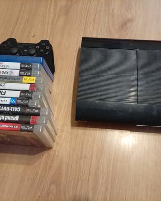 Ps 3 pro 500gb+1controller+10giochi