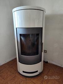 Stufa a pellet Piazzetta bimotore canalizzabile