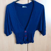 Maglia con manica ¾ blu