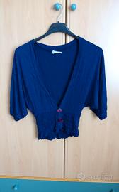 Maglia con manica ¾ blu