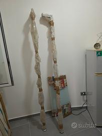 Scaffale in alluminio e vetro