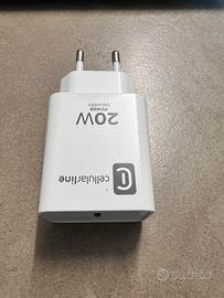 Caricabatterie cellular line usb c 20 w