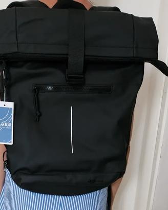 Lekeinchi Zaino Rolltop Unisex Nero