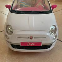 Auto fiat 500 Barbie bianca e rosa