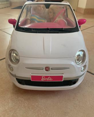 Auto fiat 500 Barbie bianca e rosa