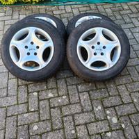 4 cerchi in lega + gomme Mercedes 