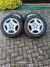 4 cerchi in lega + gomme Mercedes 