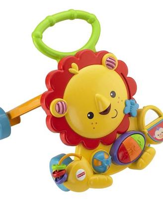 CARRELLINO GIALLO MATTEL FISHER PRICE LEONE "PRIMI