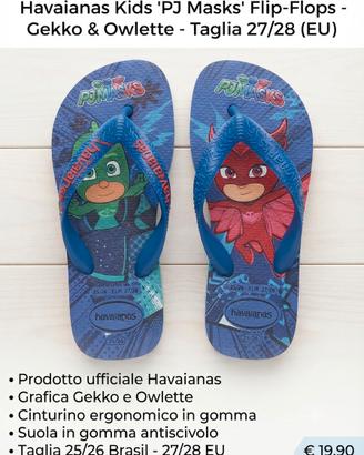 Infradito Havaianas Kids PJ Masks - Taglia 27/28 