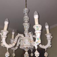 Lampadario anni '70 Capodimonte originale