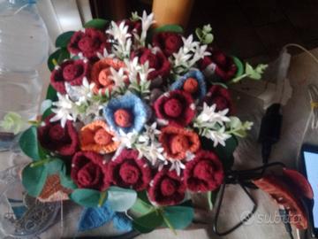 vaso con roselline