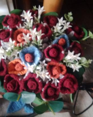 vaso con roselline