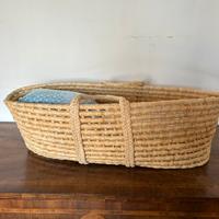 Culla cesta porat bebe paglia