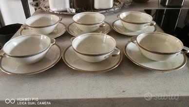 Servizio tazze da brodo vintage Bavaria