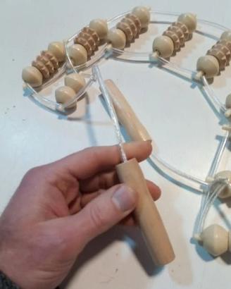 Massaggiatore Manuale a Corda Rulli per Schiena