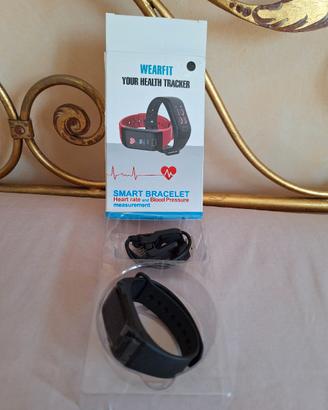 Smart bracelet wearfit nero multifunzione 