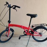 bicicletta pieghevole rosaa