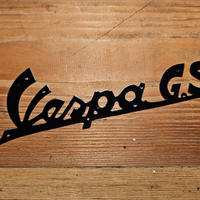 Targhetta scritta ant Piaggio VESPA GS 150 160 180