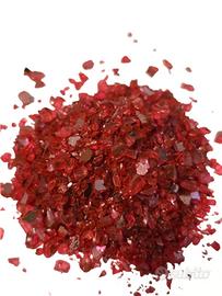 Ghiaia rossa brillante decorativa acquario 1,3kg