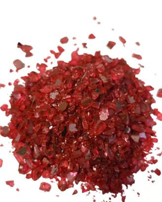 Ghiaia rossa brillante decorativa acquario 1,3kg