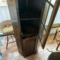 Mobile angolare in legno massiccio