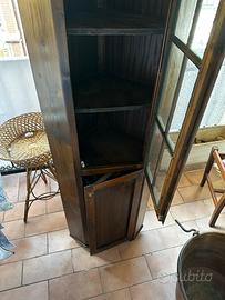 Mobile angolare in legno massiccio