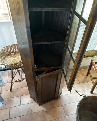 Mobile angolare in legno massiccio