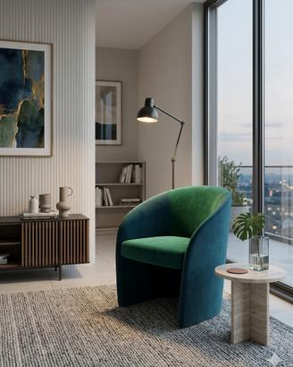 Set 6 Poltroncine di Design Bicolore