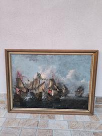 Dipinto battaglia navale