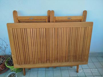 Tavolo California 120x70 + 2 poltrone