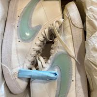Nike Blazer mid '77 white glacier blue 40.5 donna