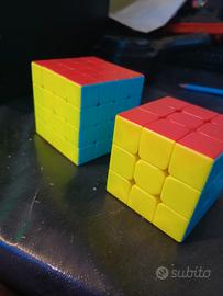 cubo di rubik 3x3 e 4x4