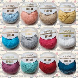 Gomitoli 50 gr.  cotone art. CASBA by BBB filati