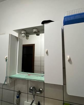 Specchiera da bagno + armadietti