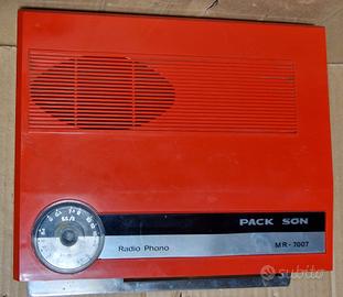 Vintage mangiadischi + radio AM Pack Son MR7007 