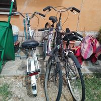 tre' biciclette dà donna usate 