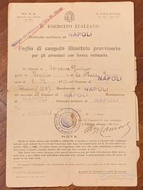 Foglio di congedo illimitato provvisorio