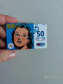Scheda Telefonica TIM Ricaricard 50.000 Lire Flash