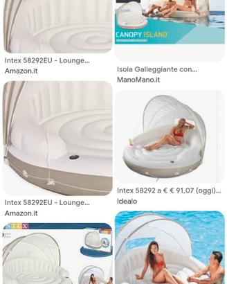 ISOLA GALLEGGIANTE + TENDINA SPIAGGIA POP UP