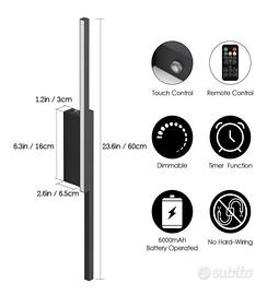 Lampada Led da parete Aipsun wireless
