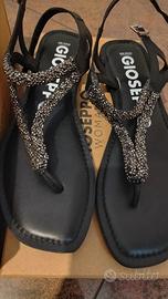 Sandali gioiello in pelle