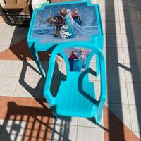 Tavolino e sedia frozen