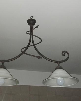 lampadario cucina classica due luci