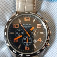 Orologio acciaio  crono  Lorus uomo