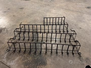 4 ringhiere in ferro battuto per finestra