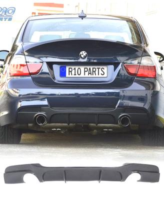 DIFFUSORE BMW E90 E91 LOOK M PERFORMANCE NERO LUCI